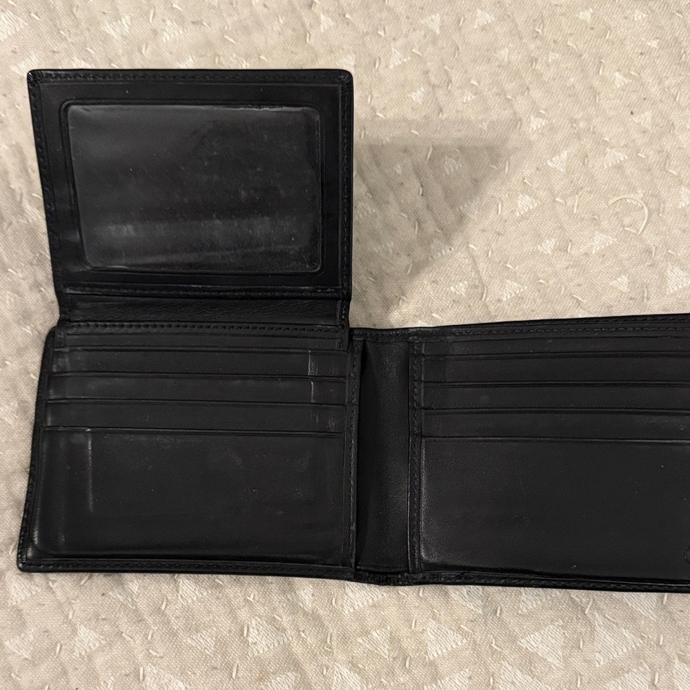 COACH Men’s Black Leather Wallet - Picture 5 of 7